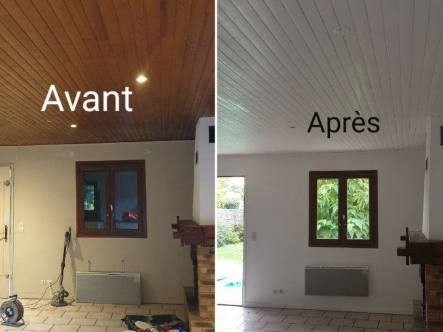 Avant après peinture intérieure Cambrai